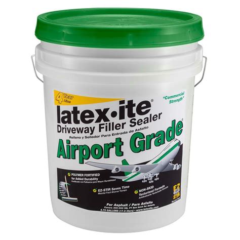 Blacktop or asphalt and concrete that are just identified overall, cofair 609 md is the best drive way sealer if you are looking to use driveway straight away. Latex-ite 4.75 Gal. Airport Grade Asphalt Driveway Filler Sealer-73066 - The Home Depot