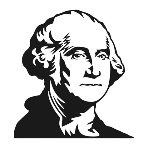 George Washington Us Presidents Cuttable Design Png Dxf Svg Etsy