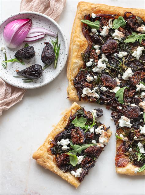 Red Wine Fig And Goats Cheese Tart Valley Fig