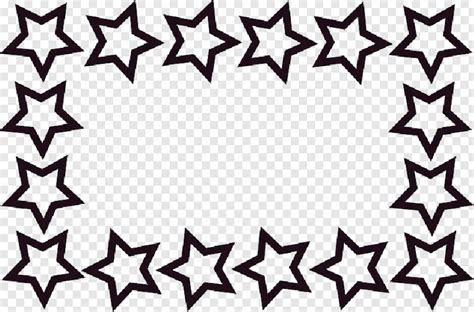 Rectangle Stars Frame Border Star Border Clip Art 800x528