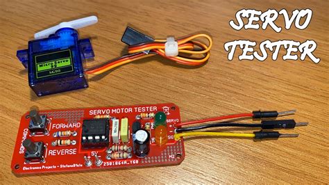 Servomotor Tester Circuit With Ne555 For Electronics And Model Pcb