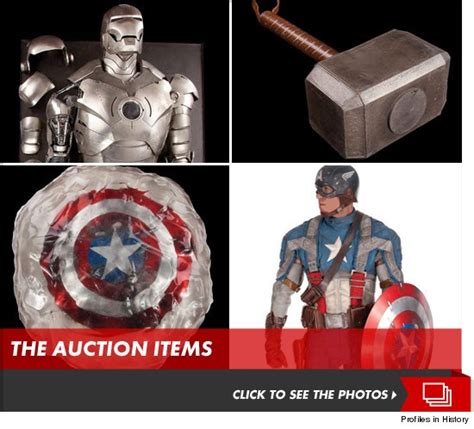Avengers Memorabilia Capt Americas Shield Thors Hammer For