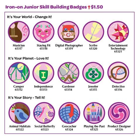 Junior Kkill Building Badges Girl Scout Juniors Junior Girl Scout