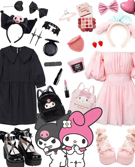 Kuromi And My Melody Outfit Shoplook My Melody Outfit Hello Kitty