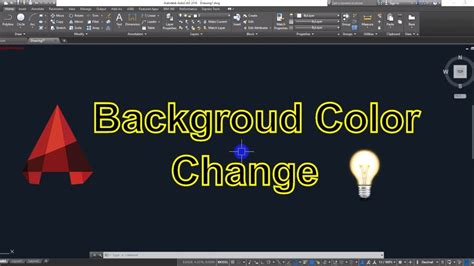 Change Background Color Model Layout And Block In Autocad Youtube
