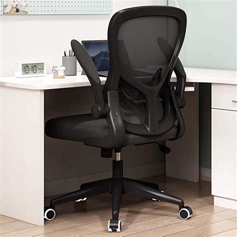 hbada office chair ergonomic desk chair computer mesh chair with lumbar support and flip up