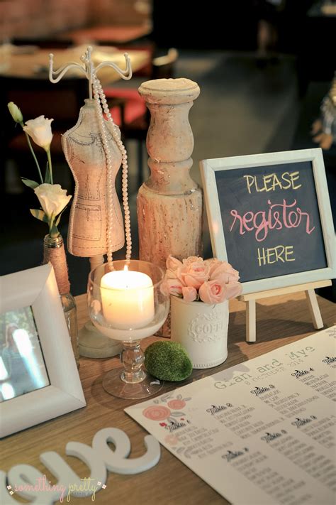 Registration Area | Rustic Theme | Event Styling by Something Pretty