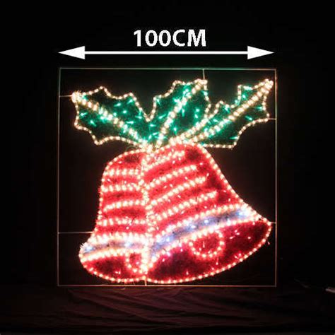 Led Double Bell Christmas Rope Motif Light 100cm Seny