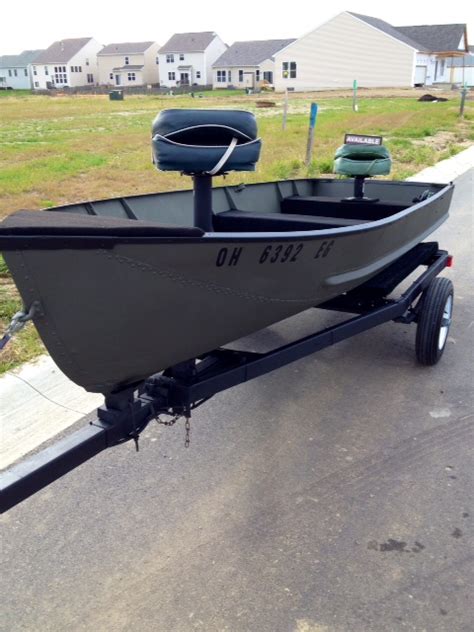 14 Foot Aluminum Boat And Trailer Ohio Game Fishing