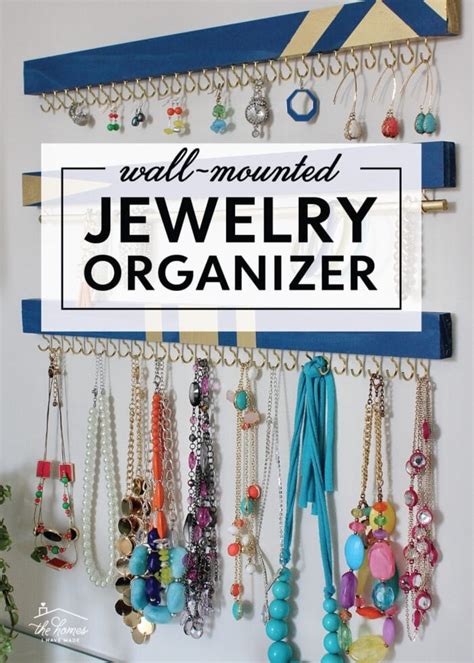 An Easy Wall Mounted Diy Jewelry Organizer The Homes I Have Made