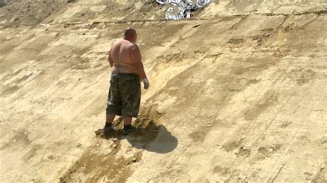 Fat Guy Climbs Wall Youtube