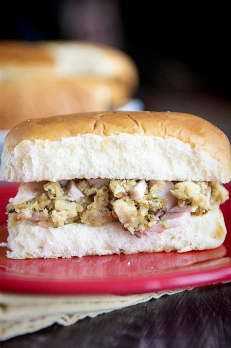 Leftover Turkey Stuffing Sandwiches Dine And Dish