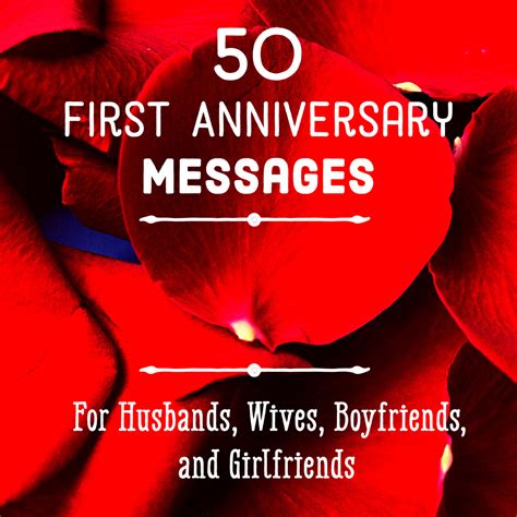 First Anniversary Quotes and Messages for Him and Her | Holidappy