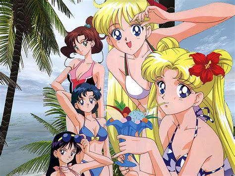 2048x1536px 1080p Free Download Sailors At The Beach Cute Beach Female Girl Anime Anime