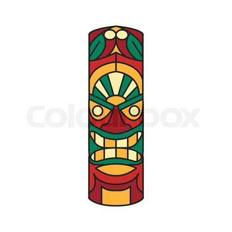 Totem Icon Cartoon Style Stock Vector Colourbox