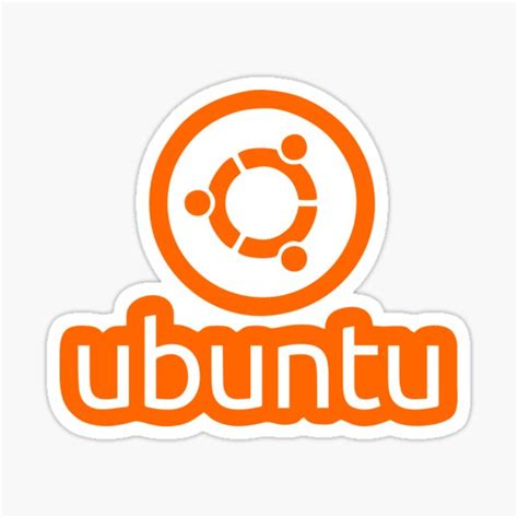 Ubuntu Logo Sticker For Sale By Mayasingularity Redbubble