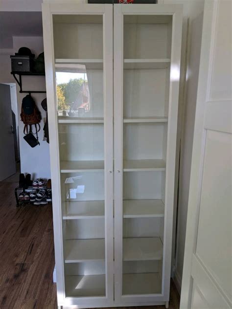 Ikea Billy Bookcase With Glass Doors And Spare Shelf In Wells Road