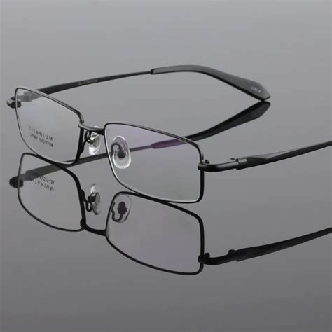 buy cubojue titanium glasses frame men full rim eyeglasses man grey gold