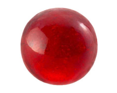 24 Red Glass Marbles 1950s Czech 13mm Large Round Solid