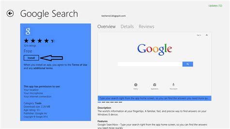 Transform the way you search on the go. How to install Google Search app for Windows 8 | Techenol ...