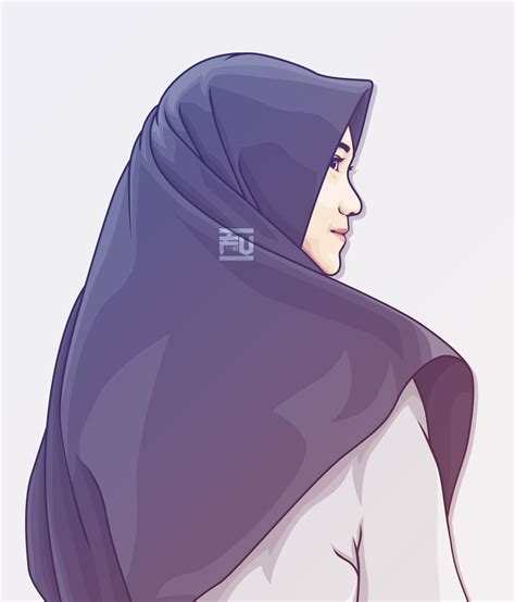 Vector Hijab Ahmadfu22 Ilustrasi Karakter Kartun Hijab Kartun
