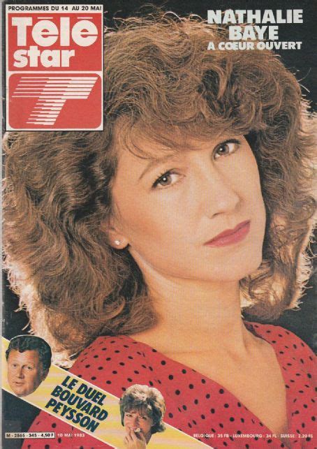 nathalie baye télé star magazine 10 may 1983 cover photo france