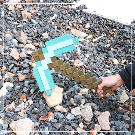 Replica Minecraft Diamond Pickaxe Idee Per Regali Originali