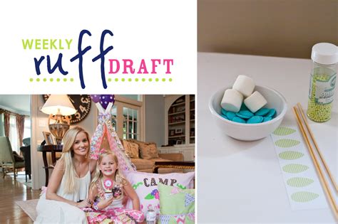 Ruff Draft Marshmallow Flower Pops From Rickis Glam Camping Party