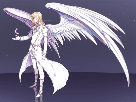 Commission Gabriel Angel Drawing Anime Character Design Fantasy