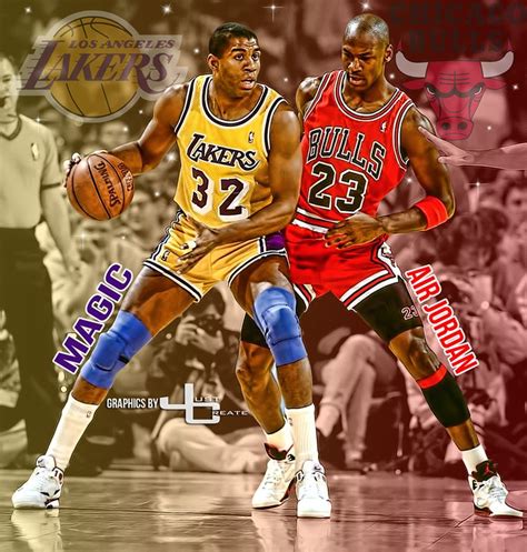 Magic Johnson Vs Michael Jordan Graphics By Justcreate Sports Edits