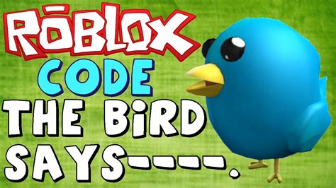 The Bird Says Roblox Promo Codes Roblox Code Youtube