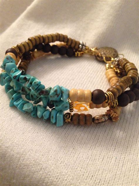 Bohemian Turquoise Bracelet Turquoise Bracelet Bracelets Beaded Jewelry