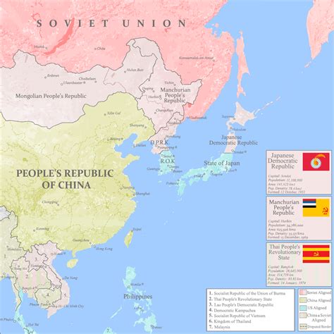 Alternate East Asia 1976 Divided Japan Thai Civil War Sino Soviet