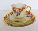 Antique Johann Haviland Bavaria Signed Hand Painted Trio,Cup Saucer and ...