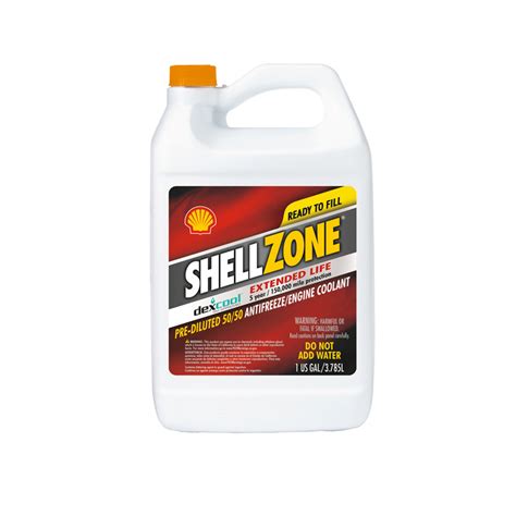 Shellzone Dex Cool Antifreezecoolant 5050 1 Gallon 9407006021