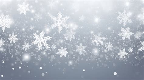 Christmas Background With Snowflakes Abstract Gray Snowflakes
