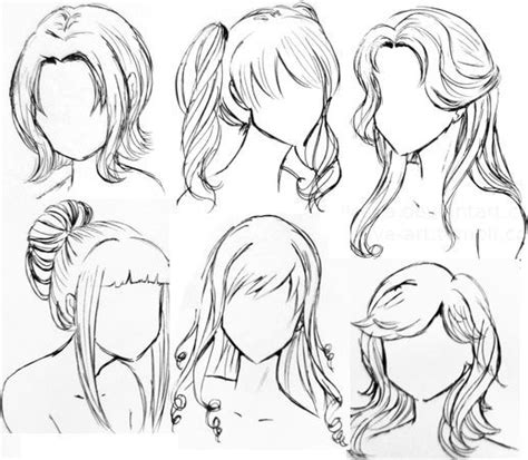 I Would Do The Bottom Left One But With Curls Ex Curly Bangs How To Draw Hair Anime Hair