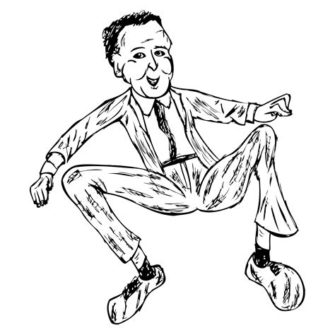 Free Hand Drawn Cartoon Man Vector Image
