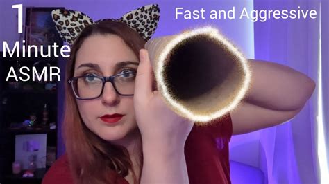 1 Minute Asmr ⏩ Fast And Aggressive Triggers Youtube