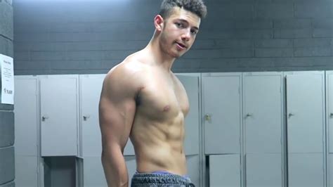 Hot Guy Flexing After Workout Youtube