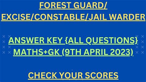 Assam Forest Guard Excise Constable Jail Warder Th April Complete
