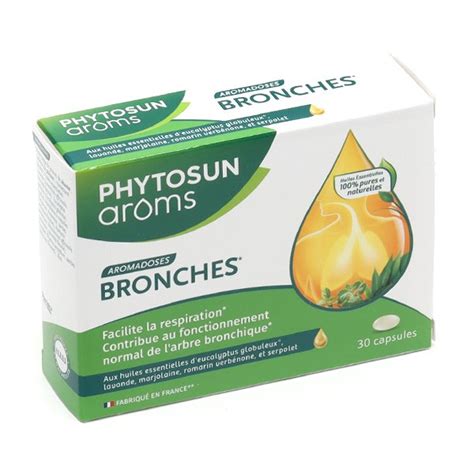 Phytosun Arôms Aromadoses Bronches capsules  Huiles essentielles