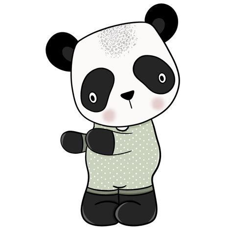 Cute Panda Cartoon Design Character 9363026 Png