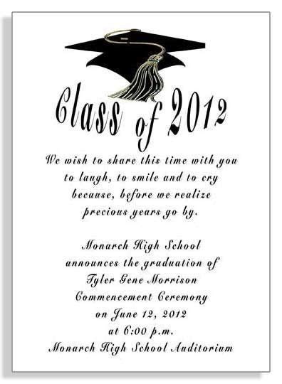 20 Graduation Invitation Quotes And Sayings Simple Templat