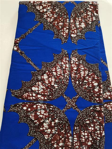 Blue African Fabric Ankara Fabric African Clothing African