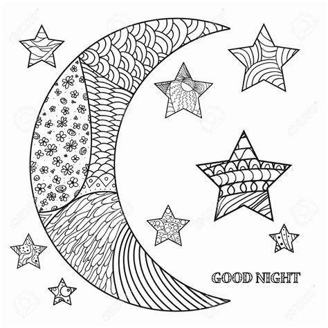 Night Sky Coloring Pages - Coloring Home