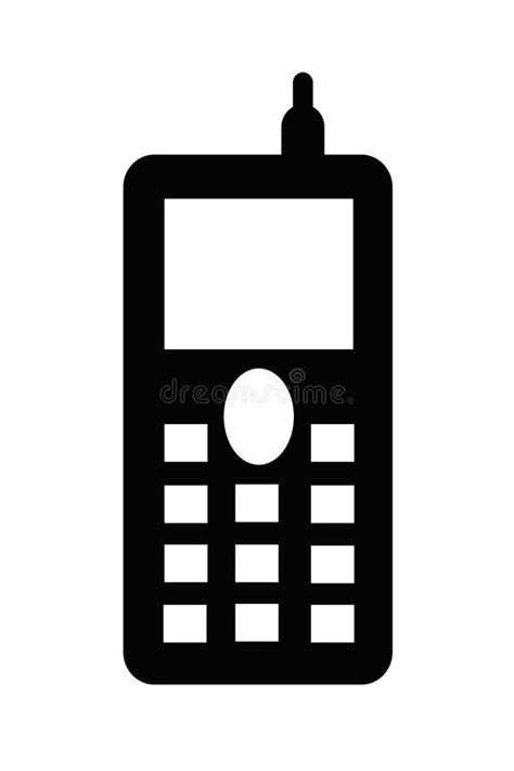 Cell Phone Illustrated Stock Illustration Illustration Of Phone 6887807