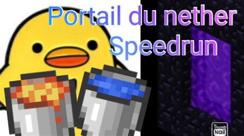 Comment Faire Un Portail Du Nether Rapidement Youtube