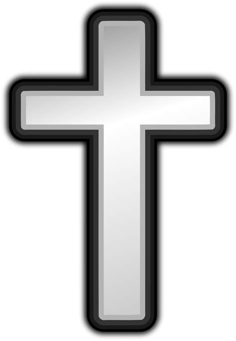 Cross Free Stock Photo Illustration Of A White Cross 16542