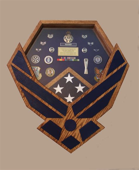 How To Build Your Own Air Force Shadow Box Diy Military Shadow Box